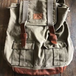 Lucky Brand Military Book Bag Sack